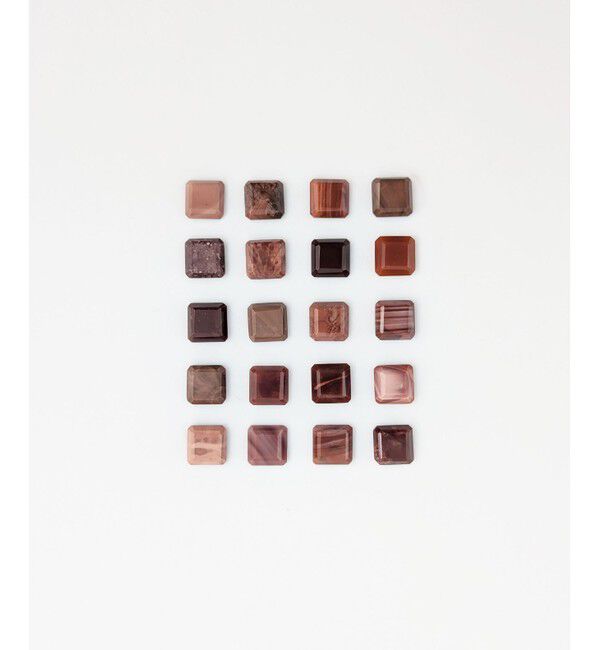 ete「[タイル] レッドジャスパー ピアス S」|ピアス|