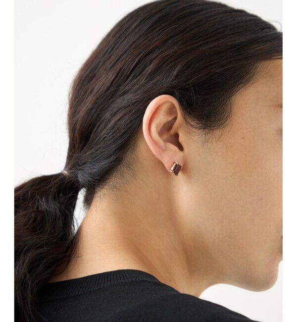 ete「[タイル] レッドジャスパー ピアス S」|ピアス|