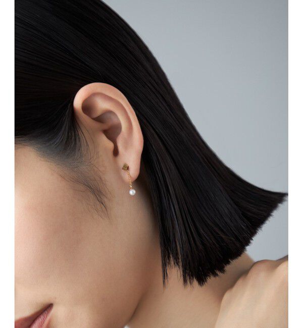 Jouete「ピアス チェーン パール」|ピアス|