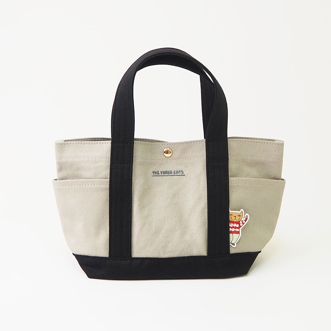  「THE THREE CATS トートバッグ S」|トートバッグ|GRY