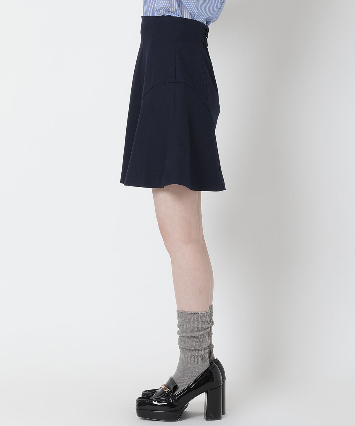 REDYAZEL「ハイウエストミニスカート」|フレア|