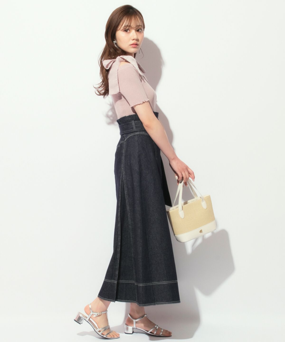 WILLSELECTION「ハイウエストデニムスカート」|スカート|