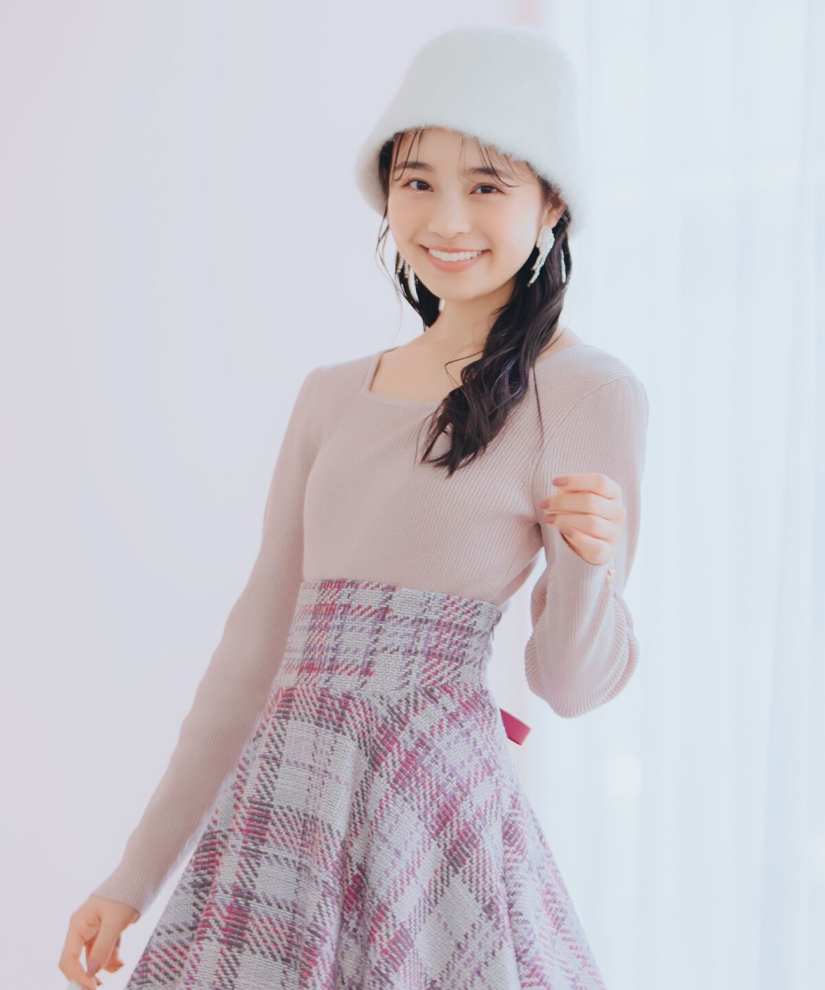 WILLSELECTION「リボンスリーブ2WAYラメニット」|ニット・セーター|