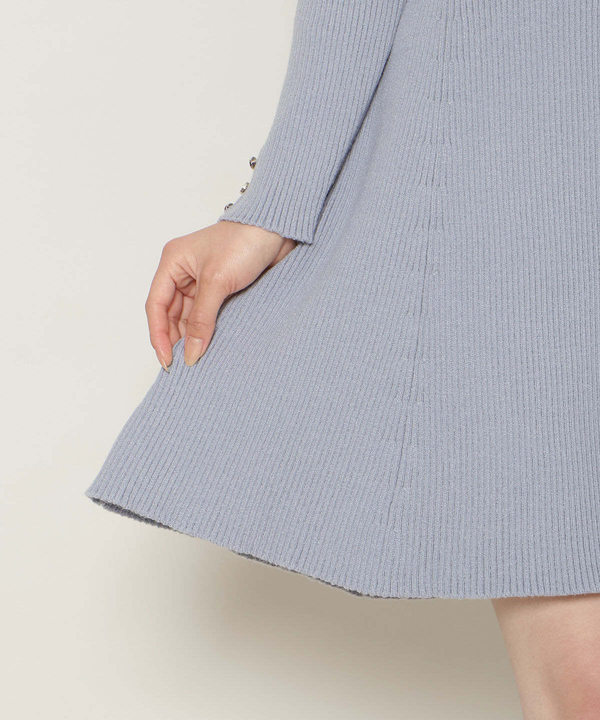 WILLSELECTION「リボンレースカラーニットワンピース」|ワンピース|