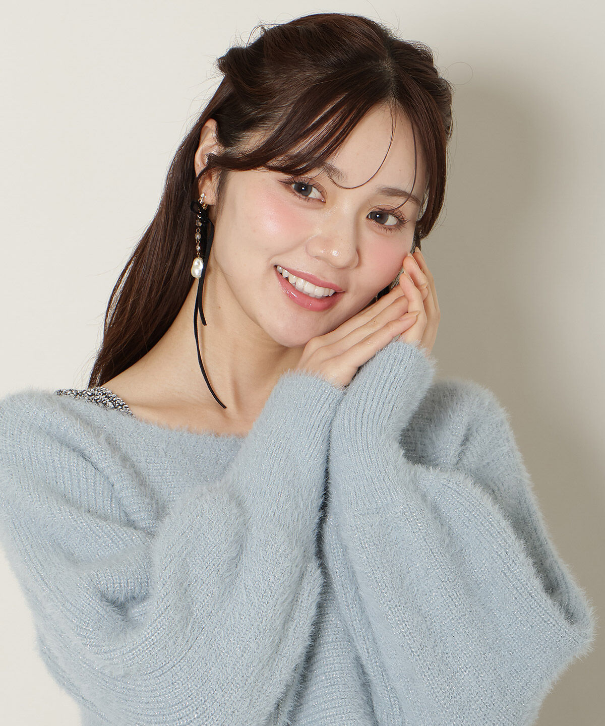 WILLSELECTION「カットツイードワンピース&times;フェザーニットSET」|ワンピース|