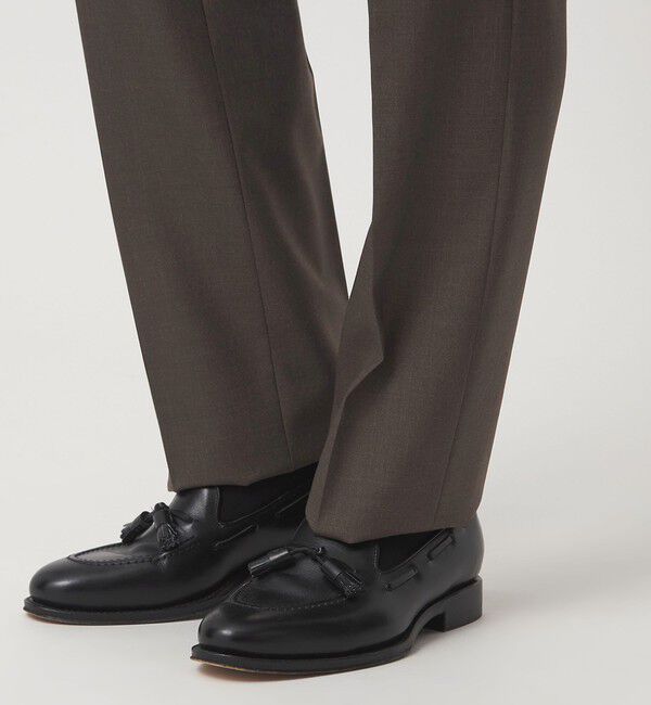 UNITED ARROWS green label relaxing「VITALE BARBERIS CANONICO ラスティック 無地 CLS 1プリーツ スーツパンツ セットアップパンツ」|スーツ|