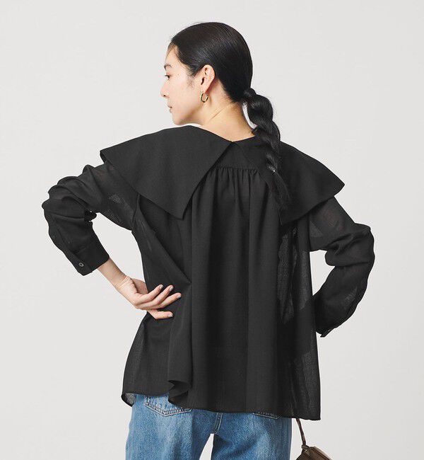 BEAUTY&YOUTH UNITED ARROWS「ポリエステル ビッグカラーシャツ 防シワ ウォッシャブル」|シャツ・ブラウス|