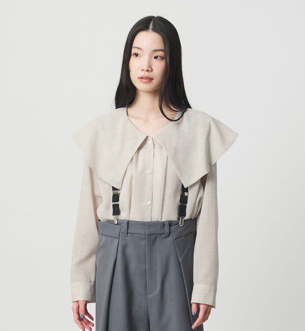 BEAUTY&YOUTH UNITED ARROWS「ポリエステル ビッグカラーシャツ 防シワ ウォッシャブル」|シャツ・ブラウス|