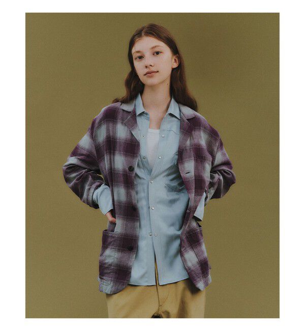 BEAMSBOY「【別注】INDIVIDUALIZED SHIRTS / LOUNGER JACKET 25F」|テーラードジャケット|PURPLE