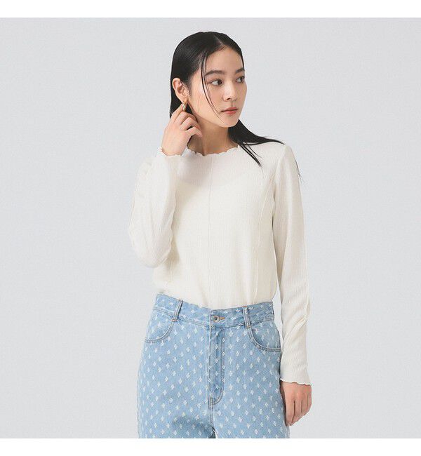 Ray BEAMS 「シュリンク メロー センターシーム Tシャツ」|Tシャツ・カットソー|OFF WHITE