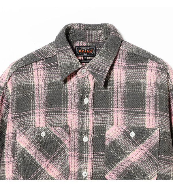 BEAMS PLUS「WORK Waffle Plaid」|シャツ・ブラウス|