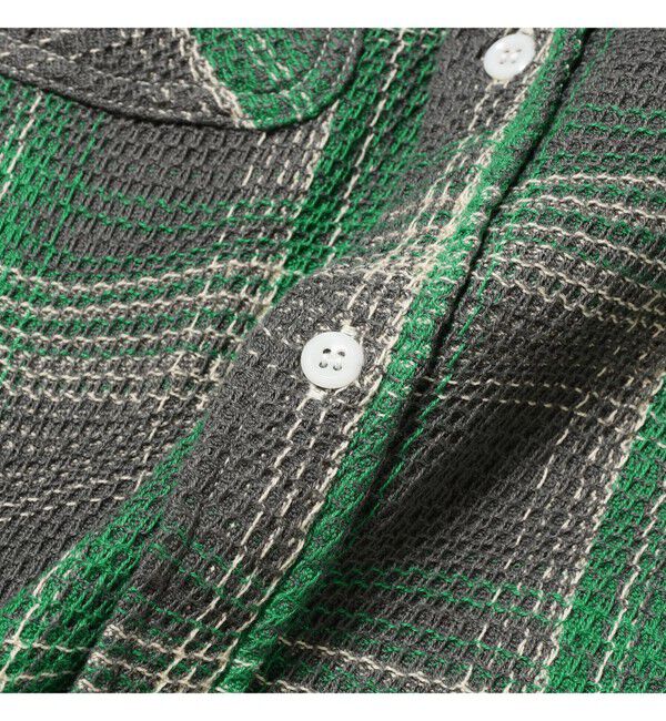 BEAMS PLUS「WORK Waffle Plaid」|シャツ・ブラウス|