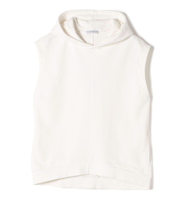 SHIPS Days「SHIPS Days:〈洗濯機可能〉オーバーダイ 裏毛 ノースリーブ フーディー」|パーカー|オフホワイト