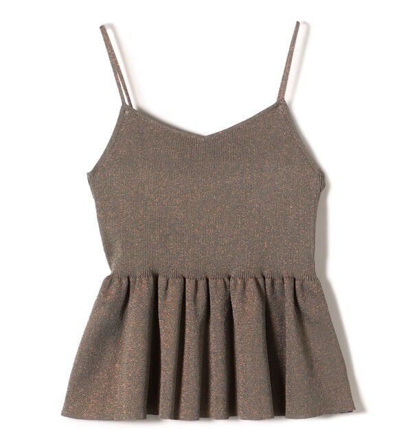 SHIPS for women「*〈手洗い可能〉ラメ ペプラム キャミソール 24SS ◇」|ベスト・ジレ|