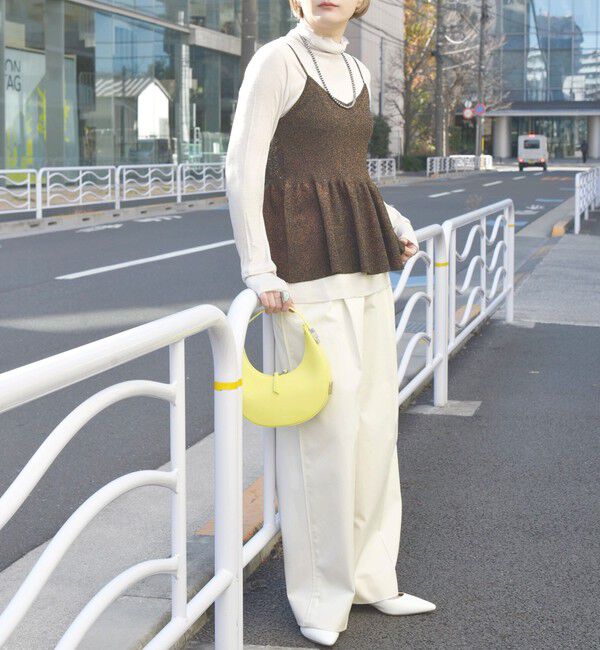 SHIPS for women「*〈手洗い可能〉ラメ ペプラム キャミソール 24SS ◇」|ベスト・ジレ|