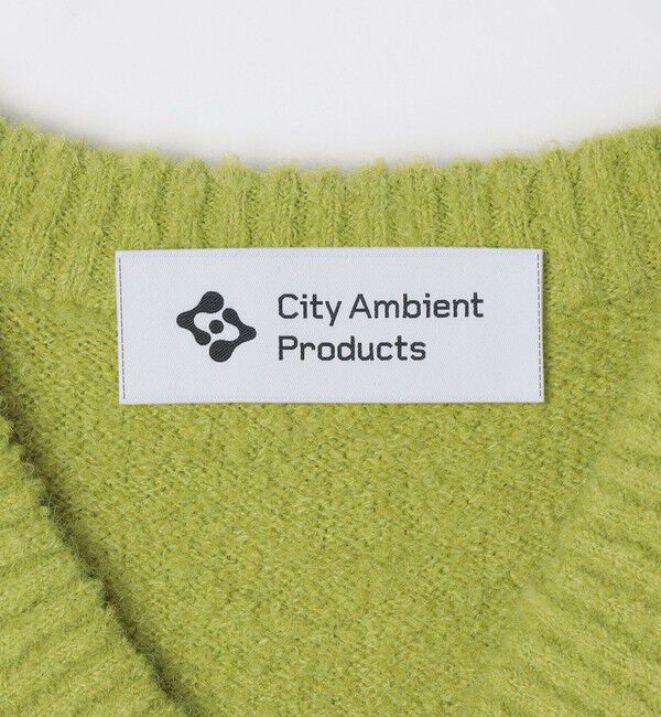 SHIPS「City Ambient Products:〈手洗い可能〉ループヤーン ワイドリブ Vネック ニット」|ニット・セーター|
