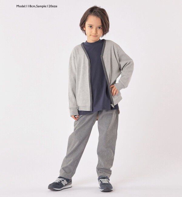 SHIPS KIDS「SHIPS KIDS:100～130cm / パターン 切替 長袖 TEE」|Tシャツ・カットソー|