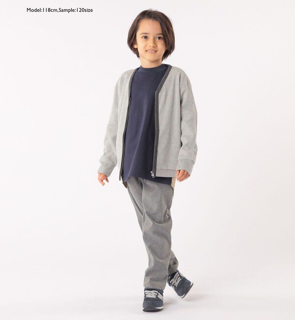 SHIPS KIDS「SHIPS KIDS:100～130cm / パターン 切替 長袖 TEE」|Tシャツ・カットソー|