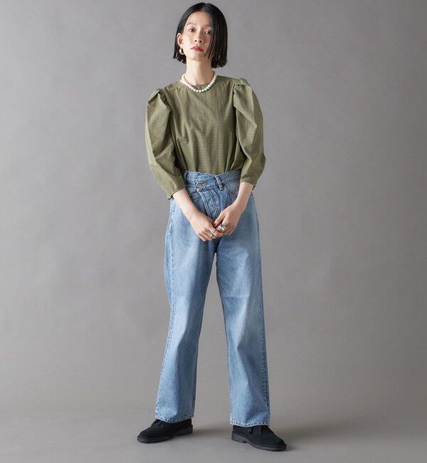 SHIPS for women「SHIPS NINE CASE:〈手洗い可能〉フロント スラント デニム」|デニム|