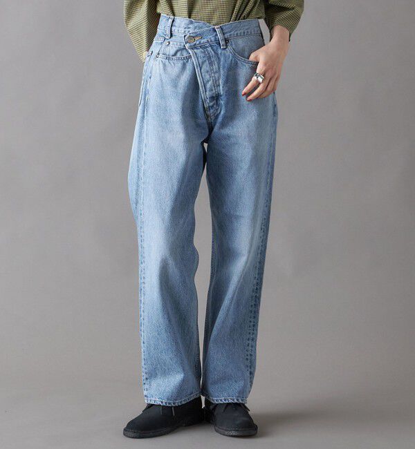 SHIPS for women「SHIPS NINE CASE:〈手洗い可能〉フロント スラント デニム」|デニム|