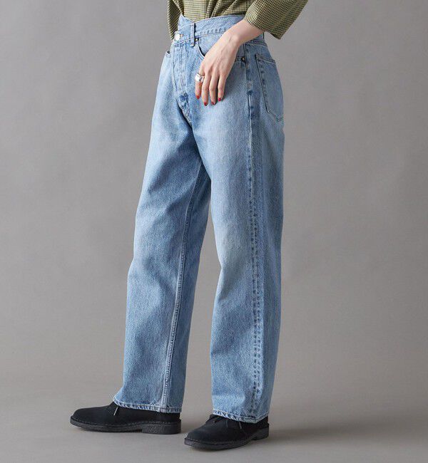 SHIPS for women「SHIPS NINE CASE:〈手洗い可能〉フロント スラント デニム」|デニム|