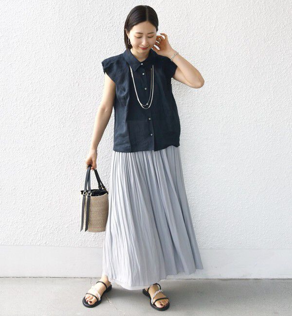 SHIPS for women「〈手洗い可能〉リバーシブル チュール カッセン スカート」|スカート|