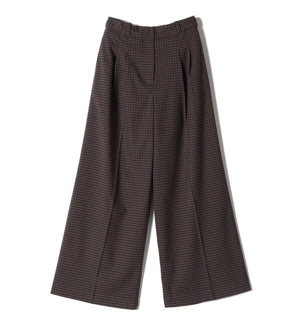 SHIPS Colors 「SHIPS Colors:〈手洗い可能〉 起毛 チェック サイドボタン ワイドパンツ」|その他|