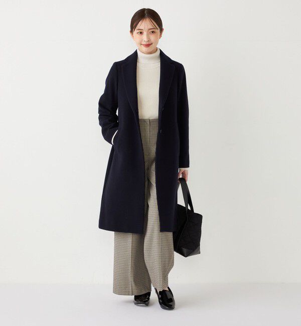 SHIPS Colors 「SHIPS Colors:〈手洗い可能〉 起毛 チェック サイドボタン ワイドパンツ」|その他|