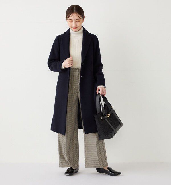 SHIPS Colors 「SHIPS Colors:〈手洗い可能〉 起毛 チェック サイドボタン ワイドパンツ」|その他|