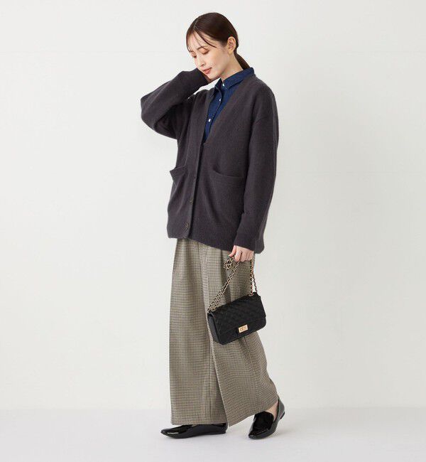 SHIPS Colors 「SHIPS Colors:〈手洗い可能〉 起毛 チェック サイドボタン ワイドパンツ」|その他|