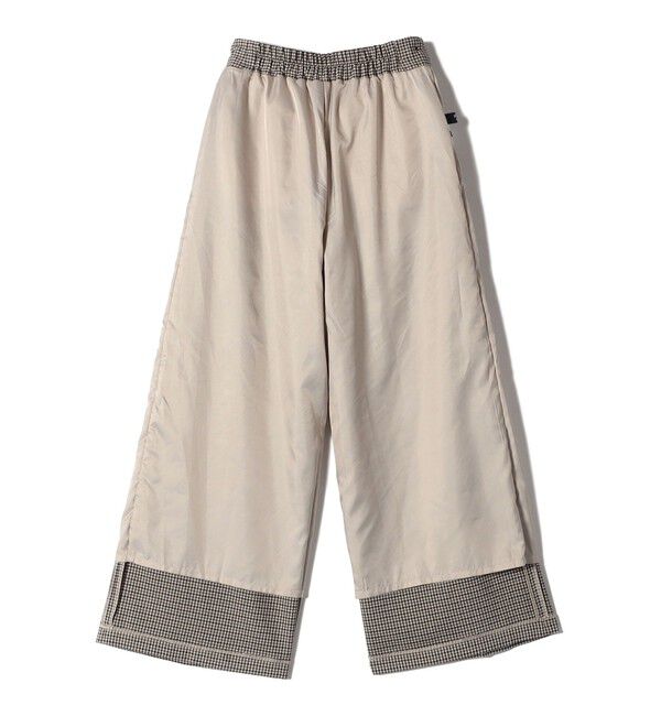 SHIPS Colors 「SHIPS Colors:〈手洗い可能〉 起毛 チェック サイドボタン ワイドパンツ」|その他|