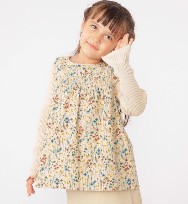 SHIPS KIDS「SHIPS KIDS:100～130cm / コーデュロイ リブ レイヤード トップス」|その他|