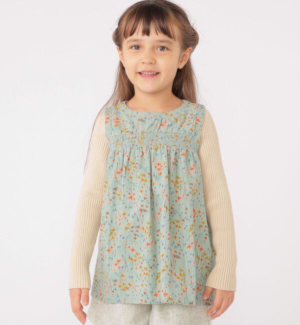 SHIPS KIDS「SHIPS KIDS:100～130cm / コーデュロイ リブ レイヤード トップス」|その他|