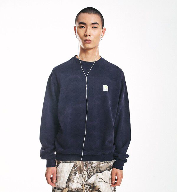 SHIPS「City Ambient Products: フロスト フェード スクエアロゴ スウェット」|スウェット・ジャージ|