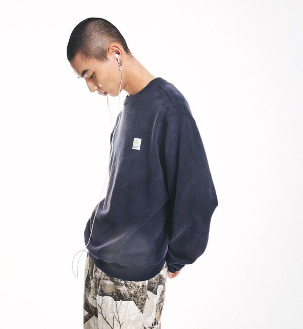 SHIPS「City Ambient Products: フロスト フェード スクエアロゴ スウェット」|スウェット・ジャージ|