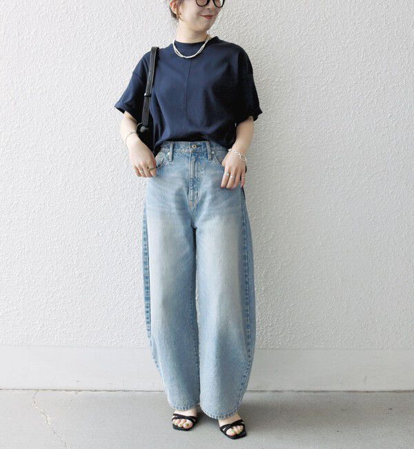 SHIPS any「SHIPS any:〈接触冷感/汗染み防止加工/洗濯機可能〉スリット ルーズ チュニック TEE」|Tシャツ・カットソー|