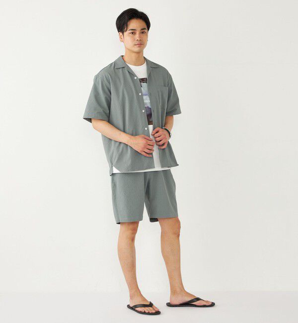 SHIPS Colors 「SHIPS Colors:〈接触冷感・吸水速乾・洗濯機可能〉ライト サッカー シャツ◇」|シャツ・ブラウス|