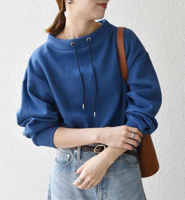 SHIPS any「SHIPS any:〈洗濯機可能〉USA コットン 裏起毛 ボトルネック プルオーバー」|スウェット・ジャージ|