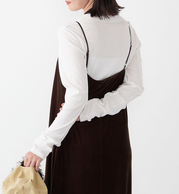 SHIPS Colors 「SHIPS Colors:〈手洗い可能〉シアー ドライ タッチ インナー TEE◇」|Tシャツ・カットソー|オフホワイト