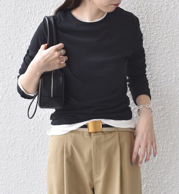 SHIPS Colors 「SHIPS Colors:〈手洗い可能〉シアー ドライ タッチ インナー TEE◇」|Tシャツ・カットソー|