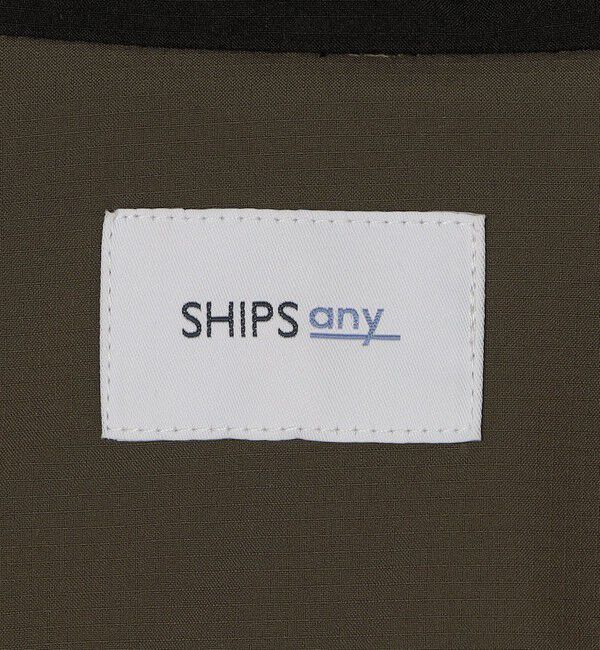 SHIPS any「SHIPS any:〈撥水/防風等〉多機能 中綿 2トーン スタンド ブルゾン 25AW◇」|ダウン|