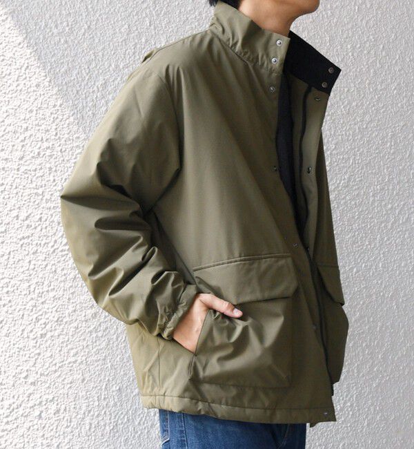 SHIPS any「SHIPS any:〈撥水/防風等〉多機能 中綿 2トーン スタンド ブルゾン 25AW◇」|ダウン|