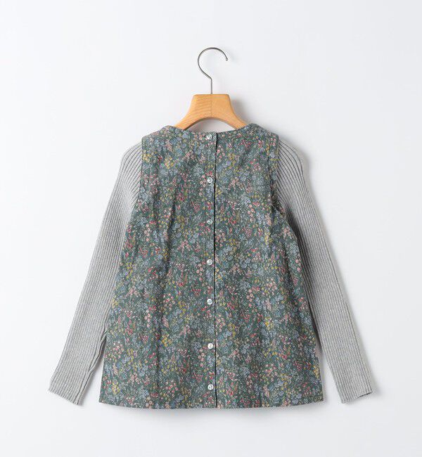 SHIPS KIDS「SHIPS KIDS:140～150cm / コーデュロイ リブ レイヤード トップス」|シャツ・ブラウス|