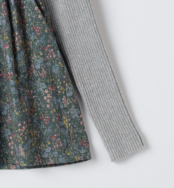 SHIPS KIDS「SHIPS KIDS:140～150cm / コーデュロイ リブ レイヤード トップス」|シャツ・ブラウス|