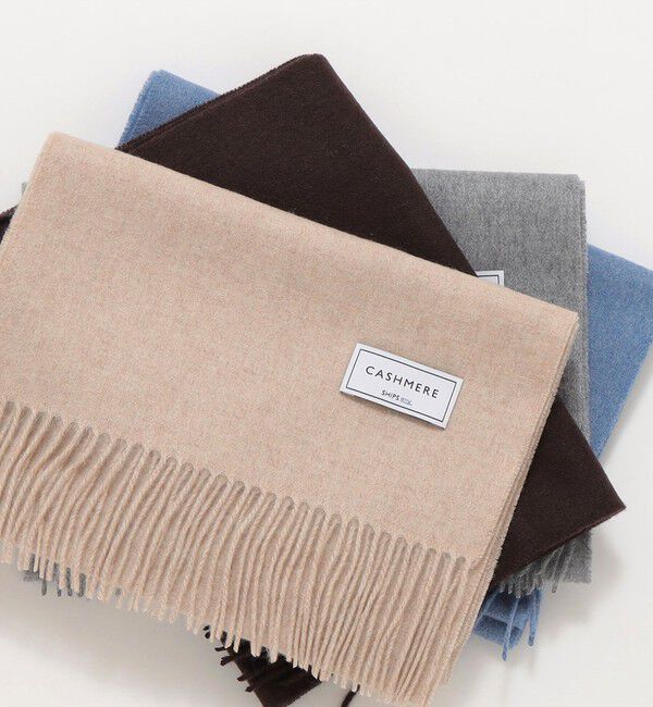 SHIPS any「SHIPS any: カシミヤ ソリッド マフラー 25AW」|マフラー|ナチュラル