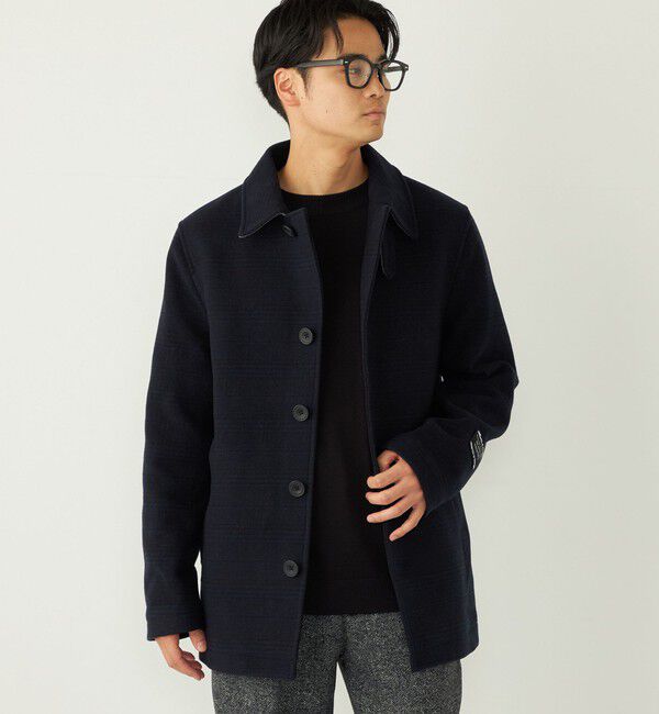SHIPS Colors 「SHIPS Colors:ホロウ ウール シングルピーコート」|ピーコート|