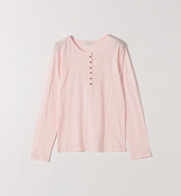 SHIPS any「SHIPS any:〈手洗い可能〉シアー コットン ヘンリーネック プルオーバー」|Tシャツ・カットソー|