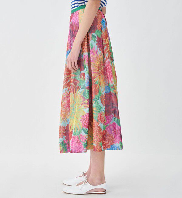 TOMORROWLAND collection「エスティバルフラワー タックスイングスカート」|フレア|