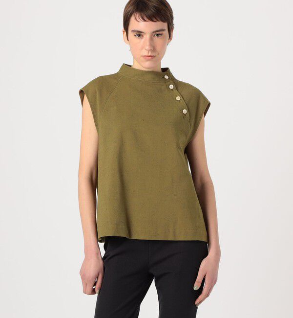 BACCA「レーヨンコットンネップブラウス」|シャツ・ブラウス|