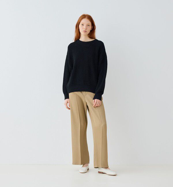 GALERIE VIE「ペーパーヤーン クルーネックプルオーバー」|ニット・セーター|